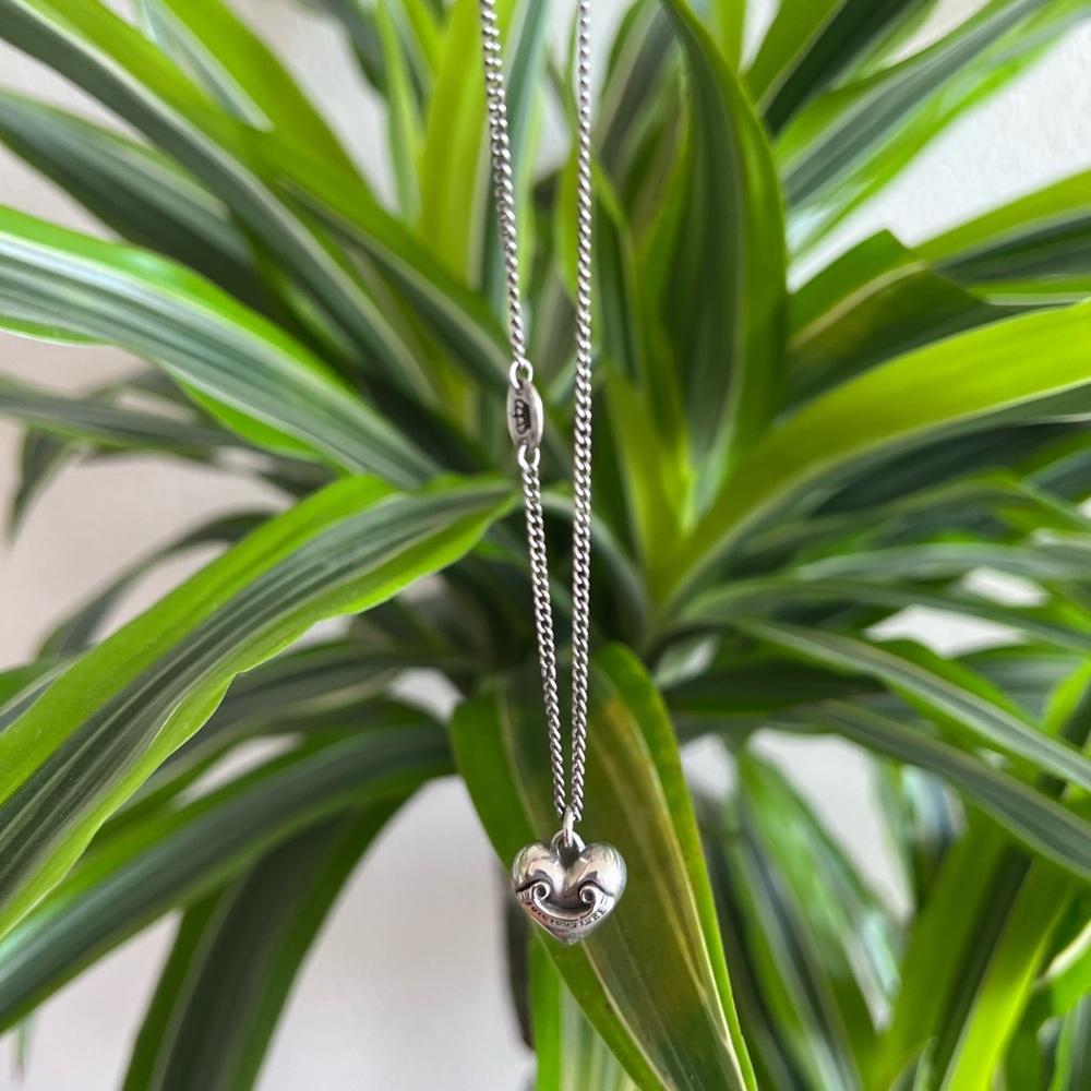 Juicy Couture Sterling Silver Heart Pendant Necklace